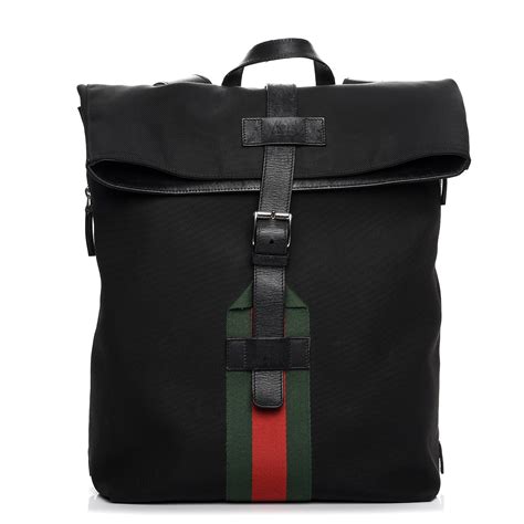 gucci techno canvas backpack replica|gucci signature leather backpack black.